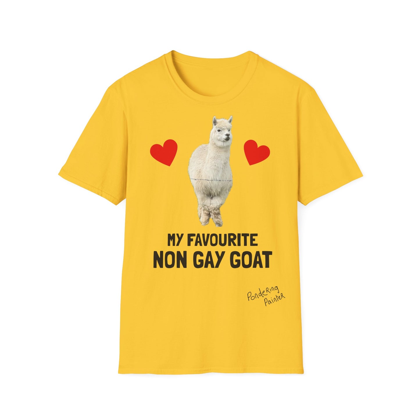 "My Favourite Non Gay Goat" Sebastian Graphic T-Shirt