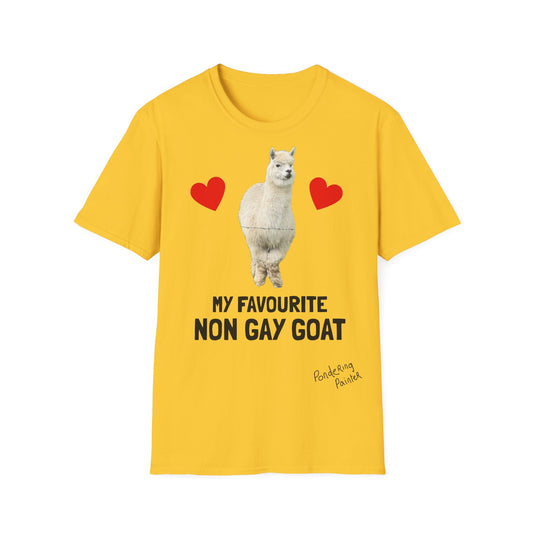 "My Favourite Non Gay Goat" Sebastian Graphic T-Shirt