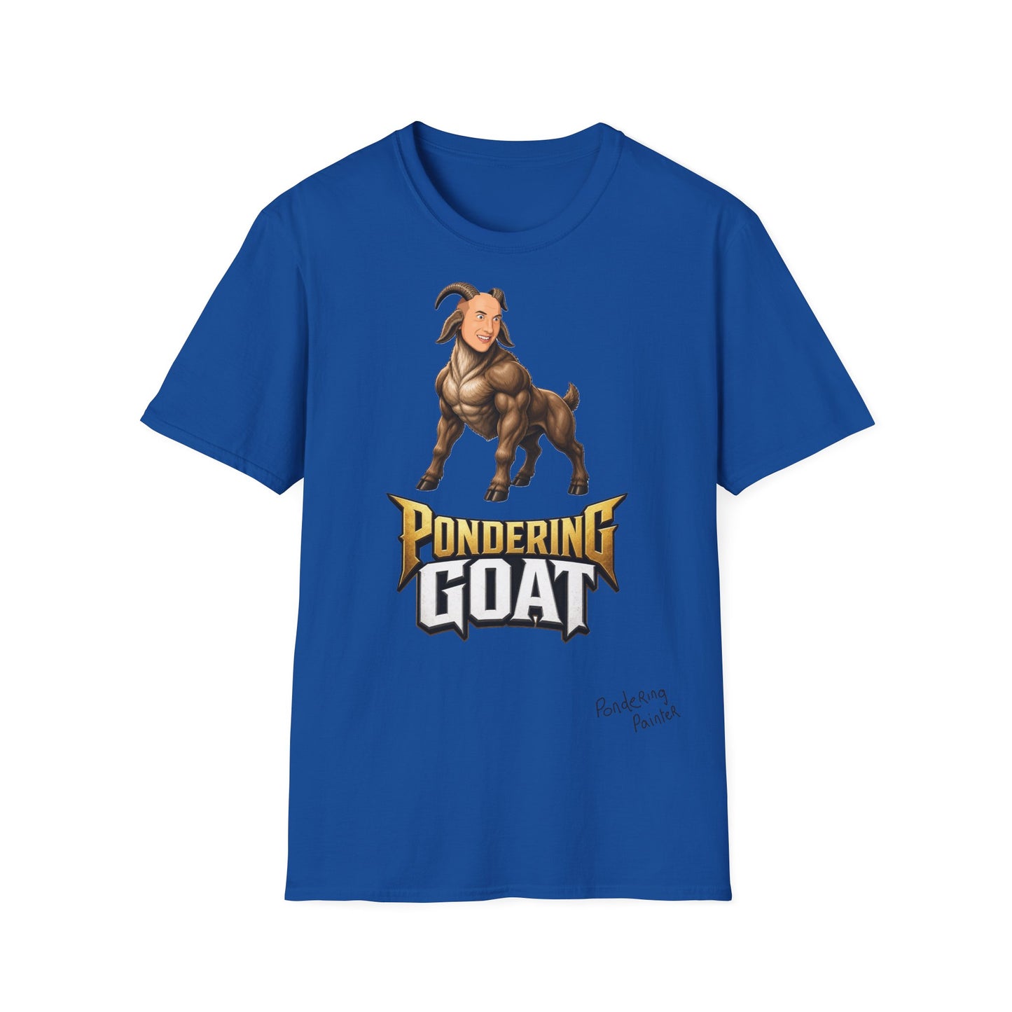 Pondering Goat Graphic T-Shirt