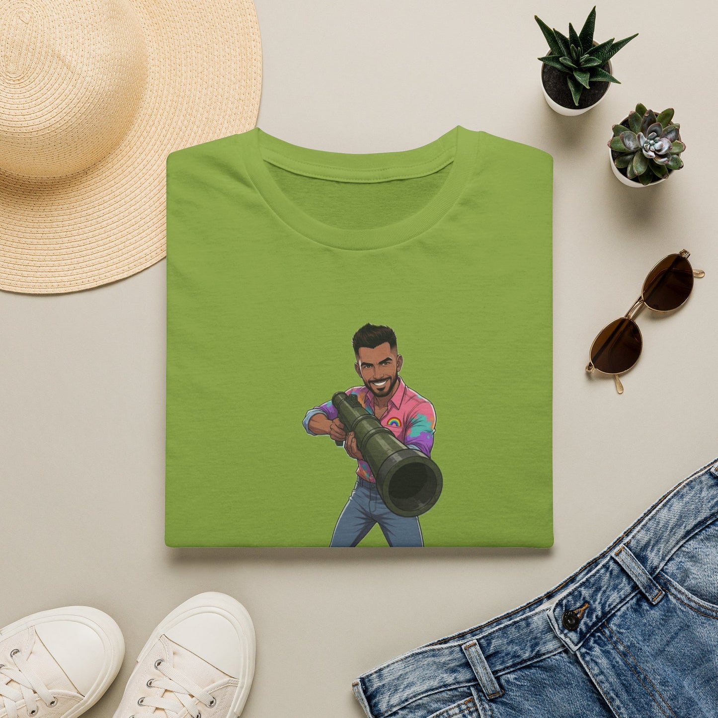 Gay Man With a Bazooka T-Shirt