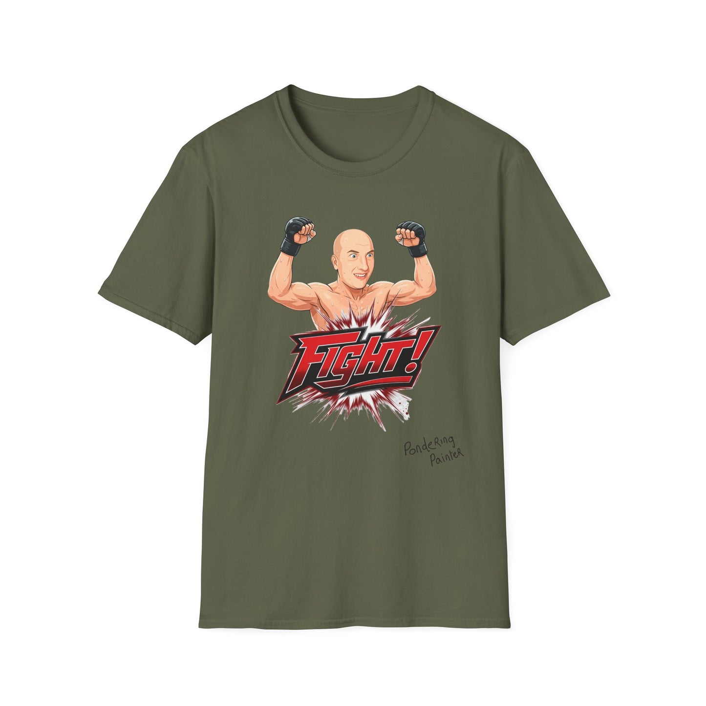 FIGHT! Pondering Painter T-Shirt