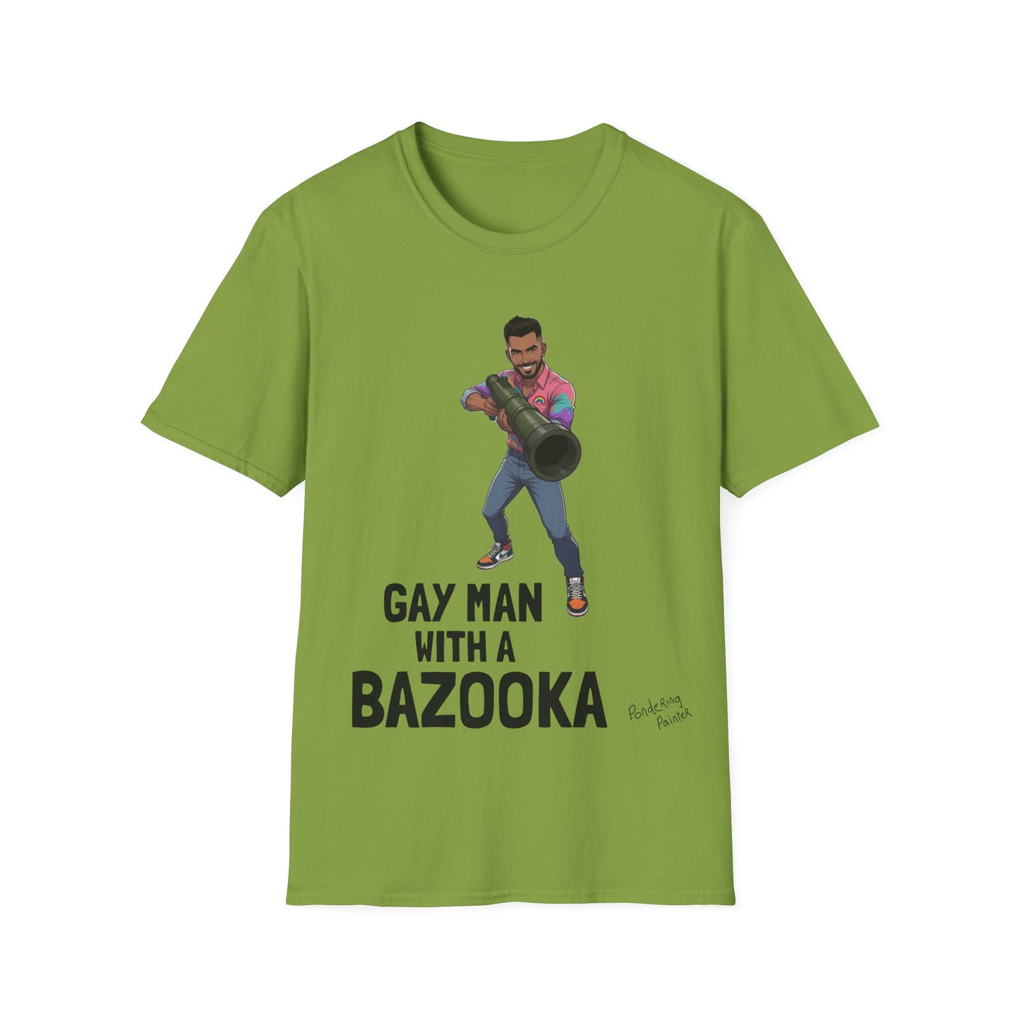 Gay Man With a Bazooka T-Shirt