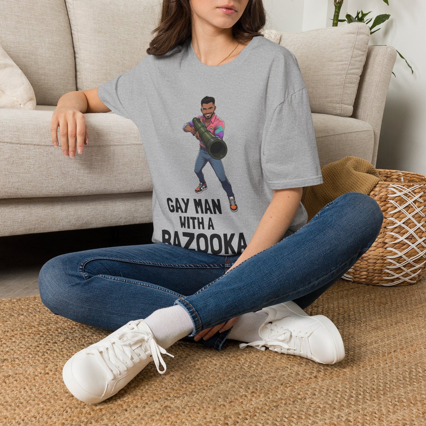 Gay Man With a Bazooka T-Shirt