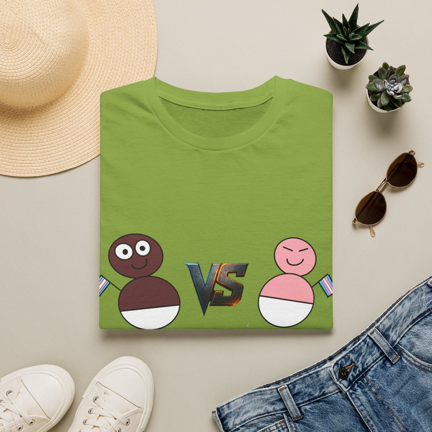 African Transgender Baby VS Chinese Transgender Baby FIGHT T-shirt