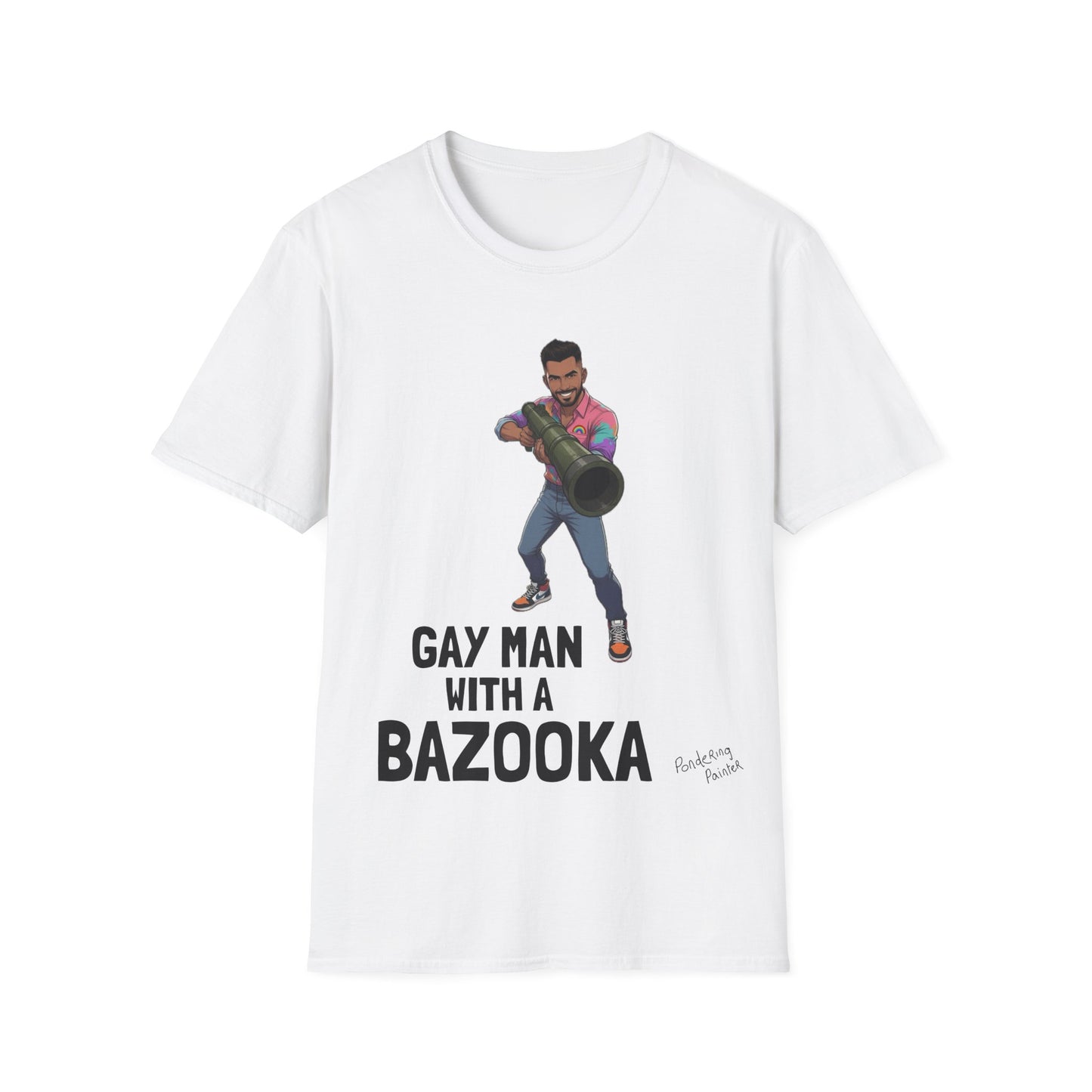 Gay Man With a Bazooka T-Shirt
