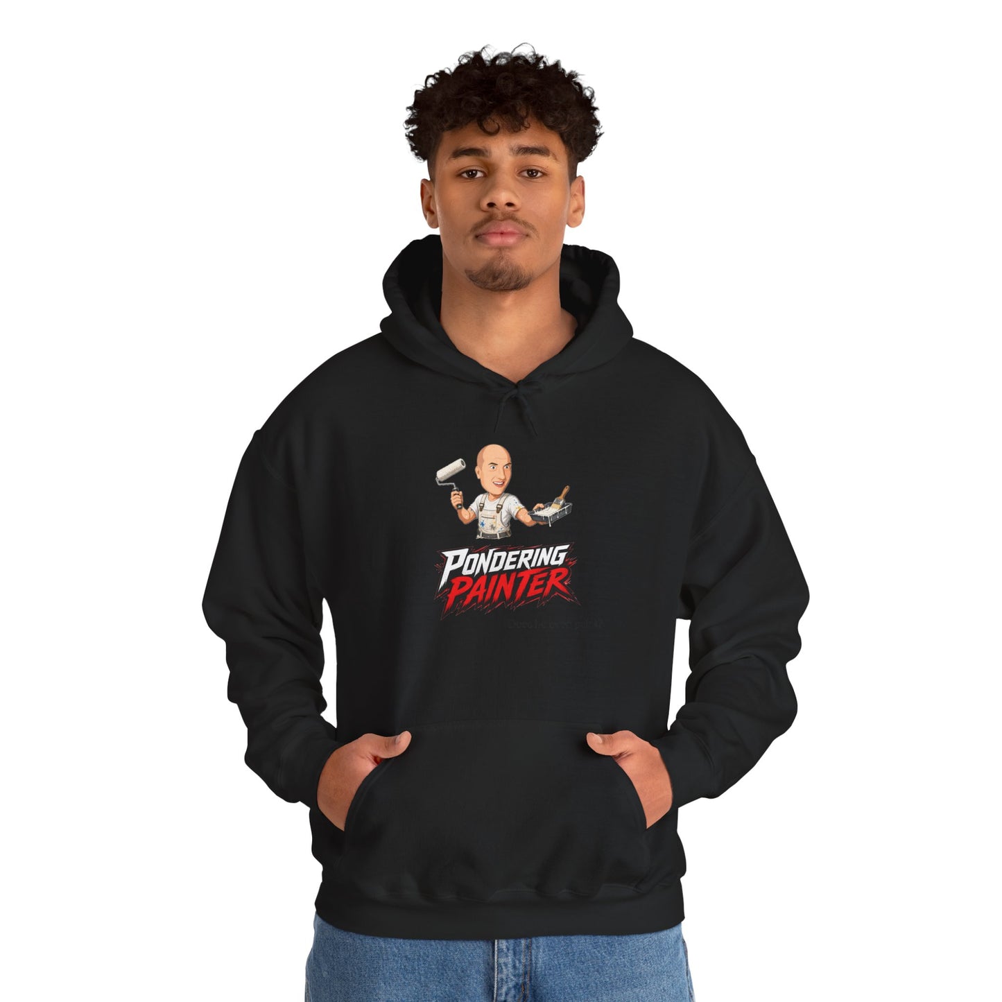 Pondering Painter Actually Painting Hoodie