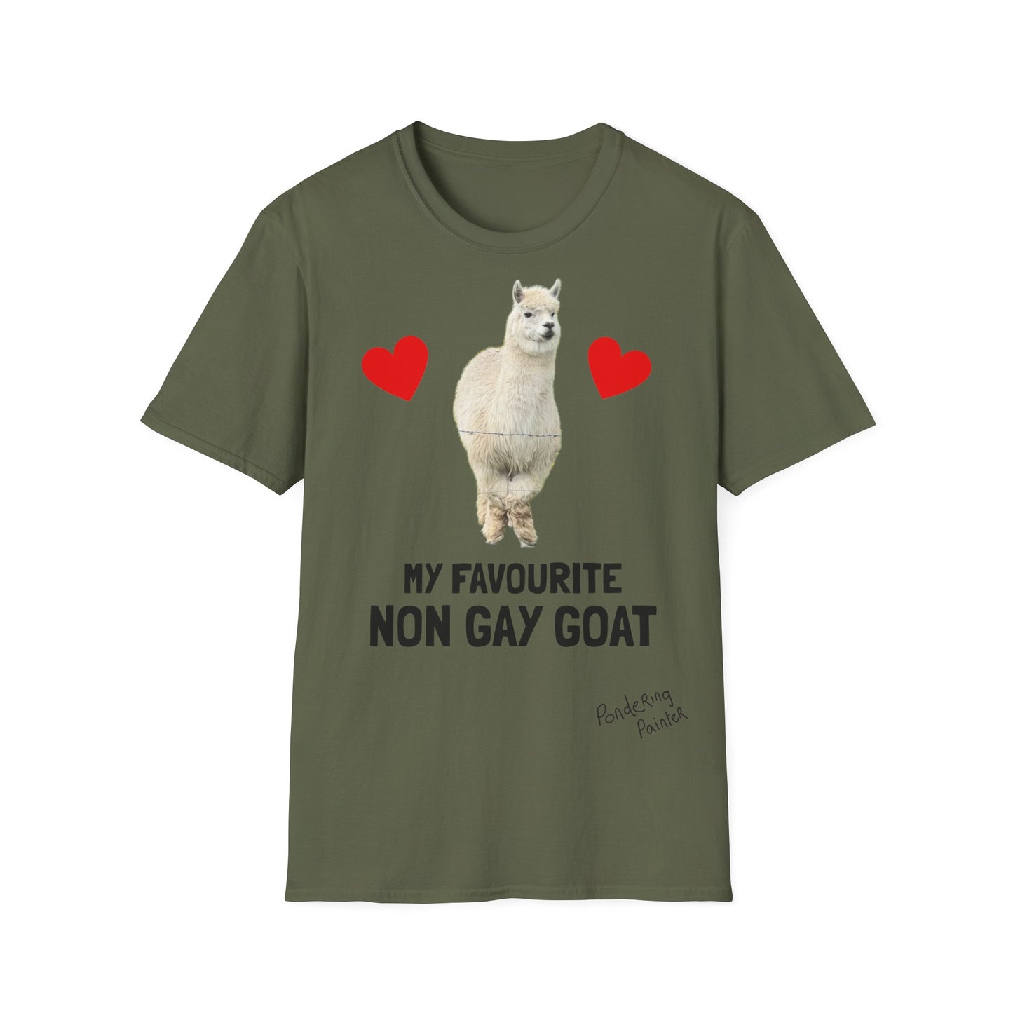 "My Favourite Non Gay Goat" Sebastian Graphic T-Shirt