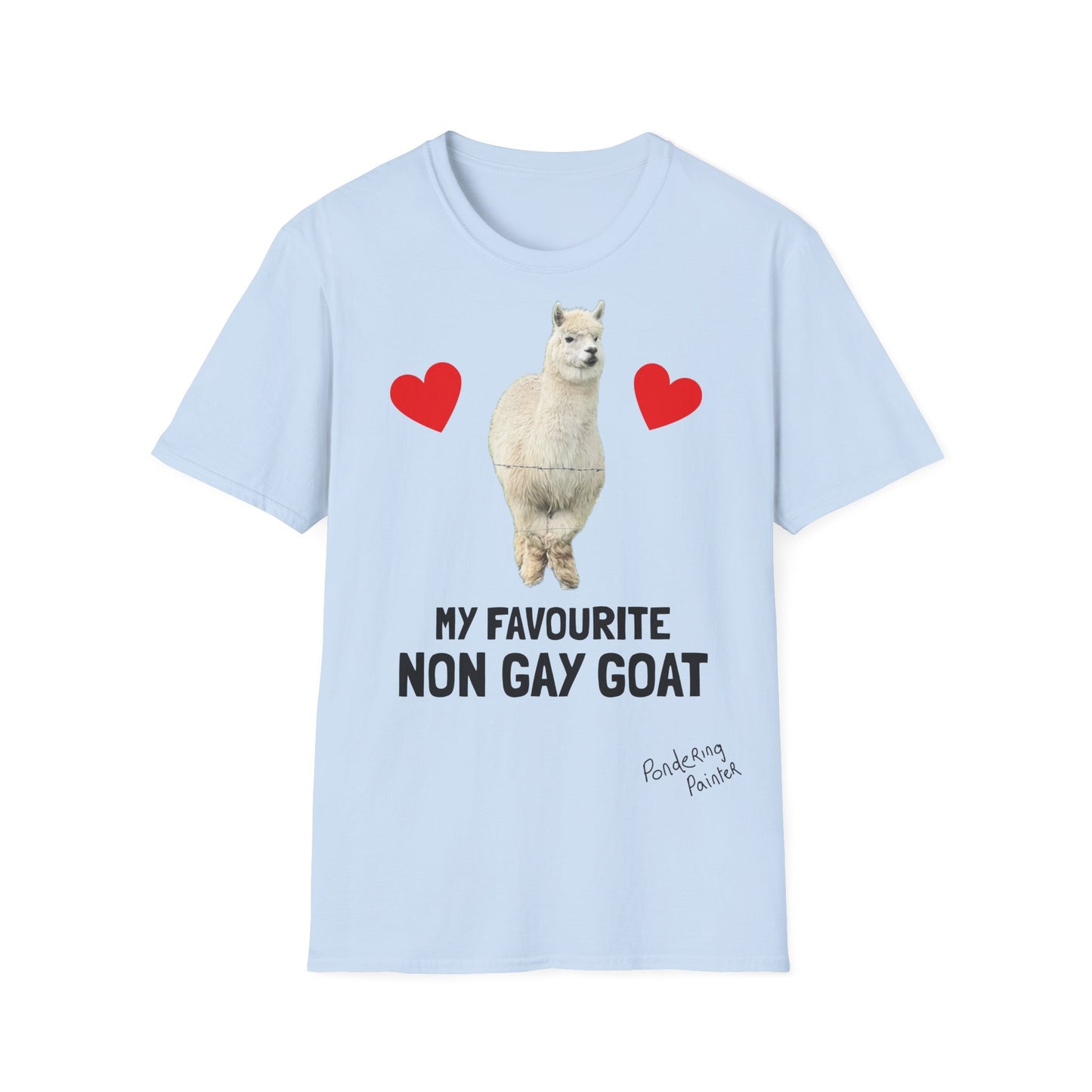 "My Favourite Non Gay Goat" Sebastian Graphic T-Shirt