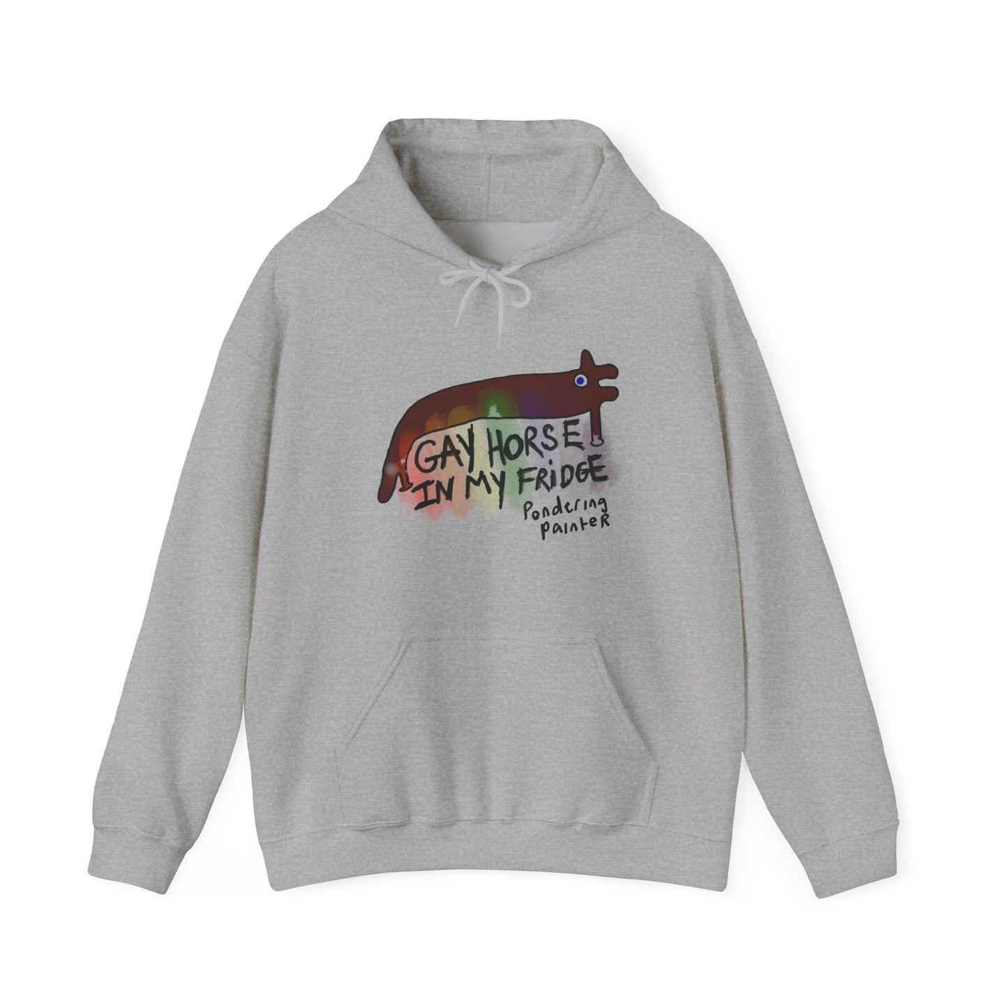 Gay Horse in My Fridge Hoodie