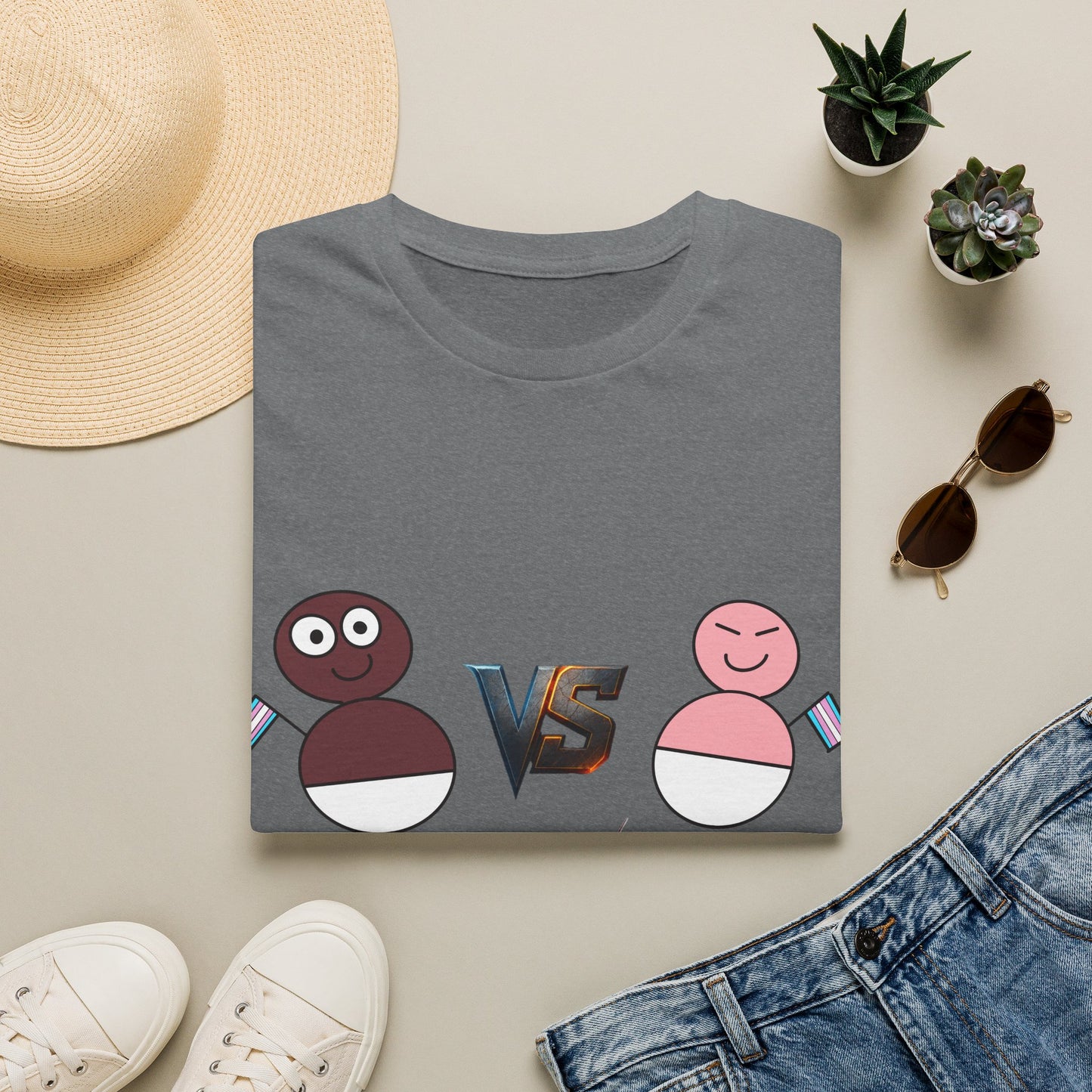 African Transgender Baby VS Chinese Transgender Baby FIGHT T-shirt
