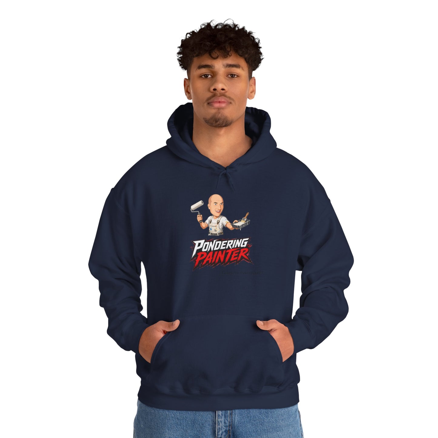 Pondering Painter Actually Painting Hoodie