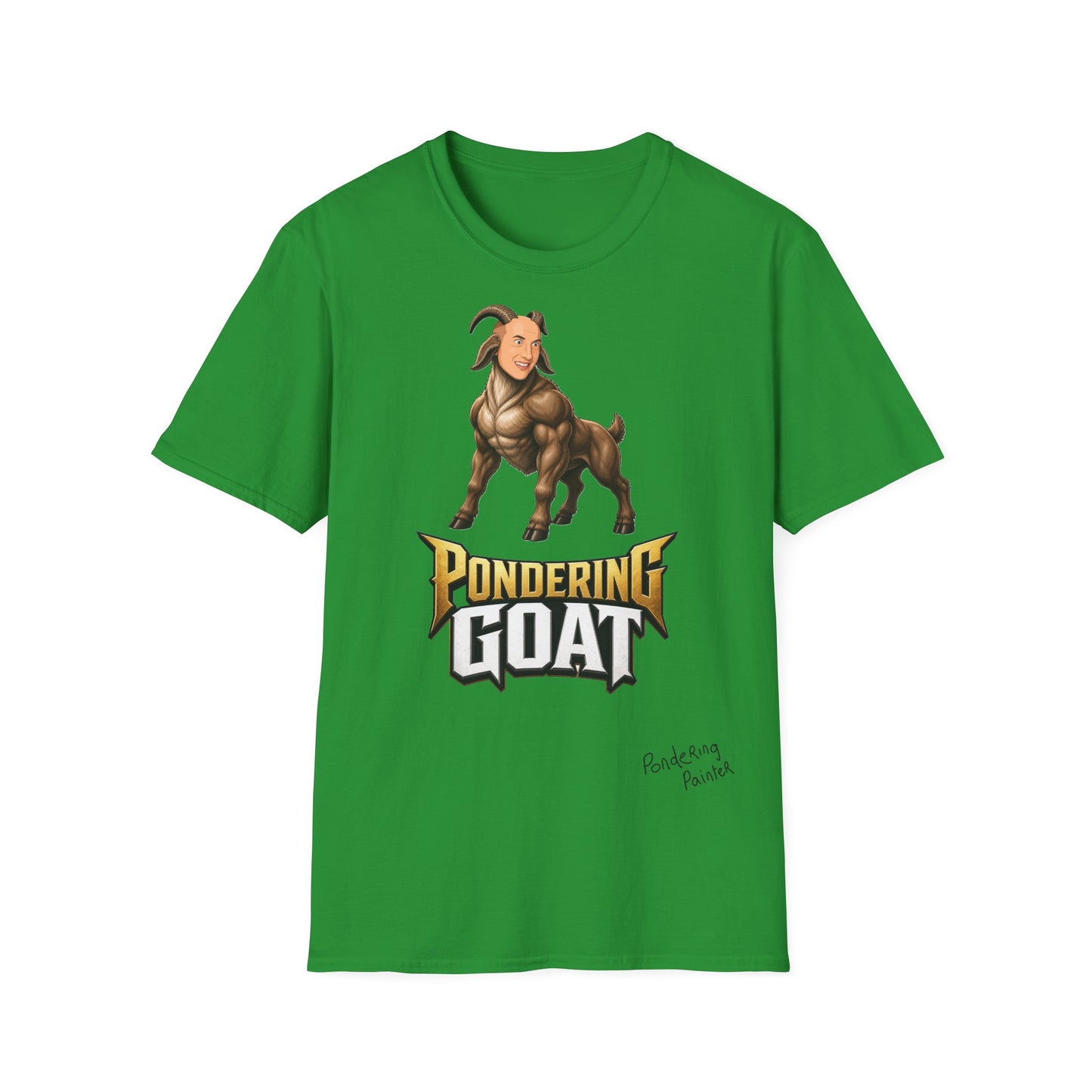 Pondering Goat Graphic T-Shirt