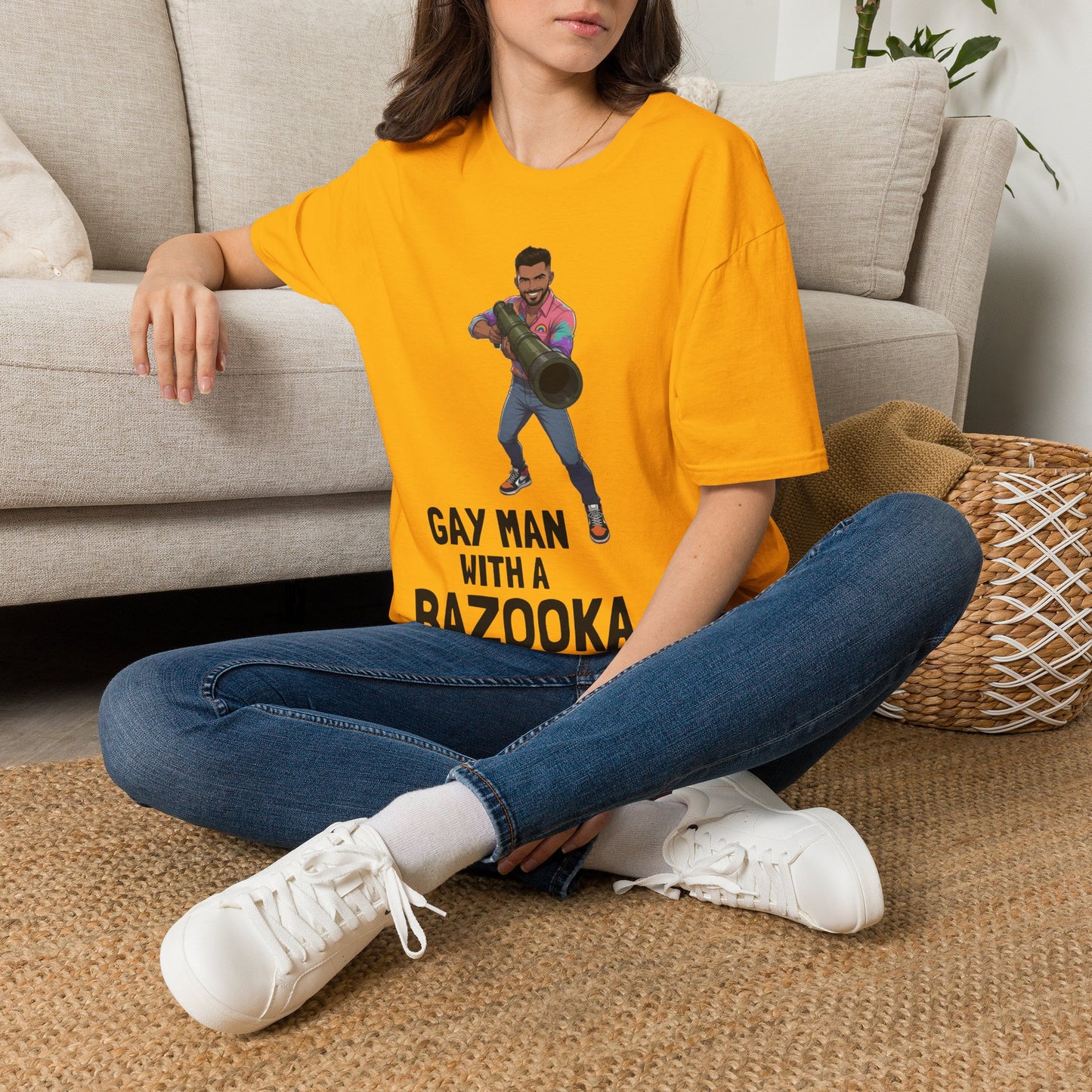 Gay Man With a Bazooka T-Shirt