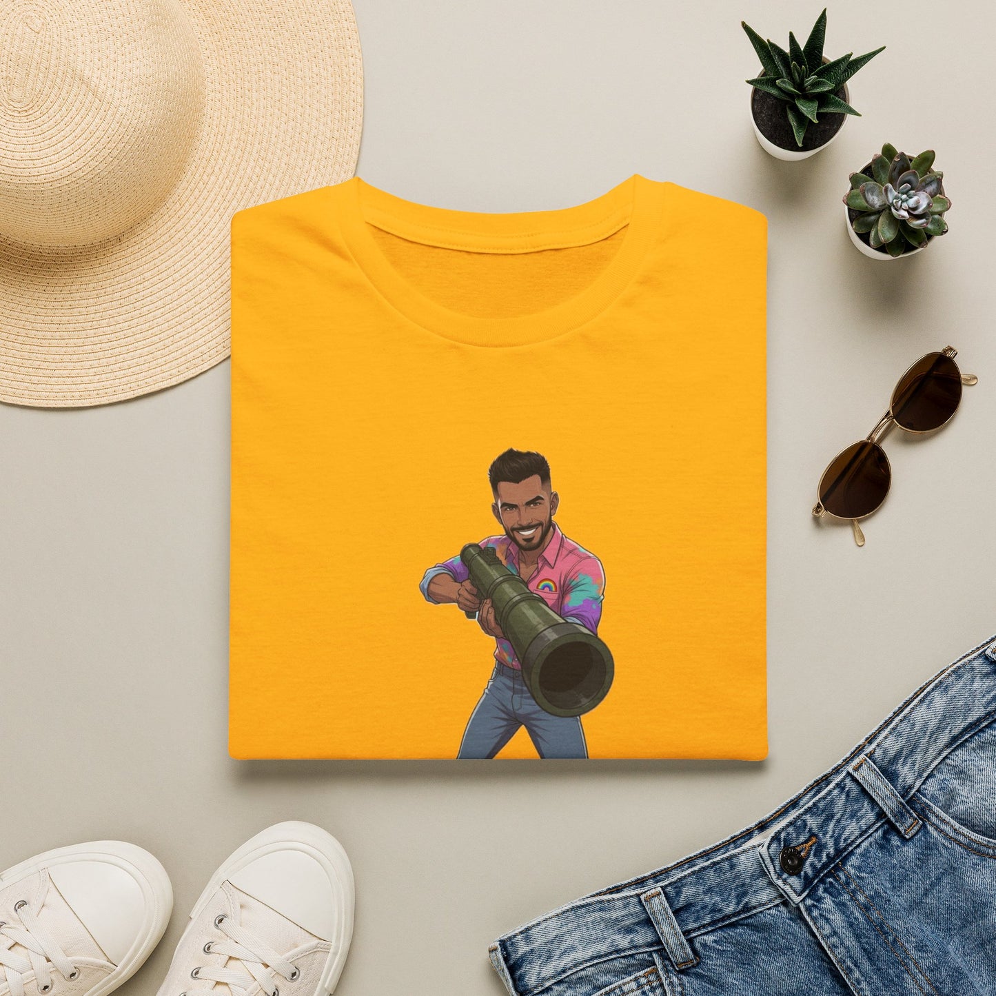 Gay Man With a Bazooka T-Shirt