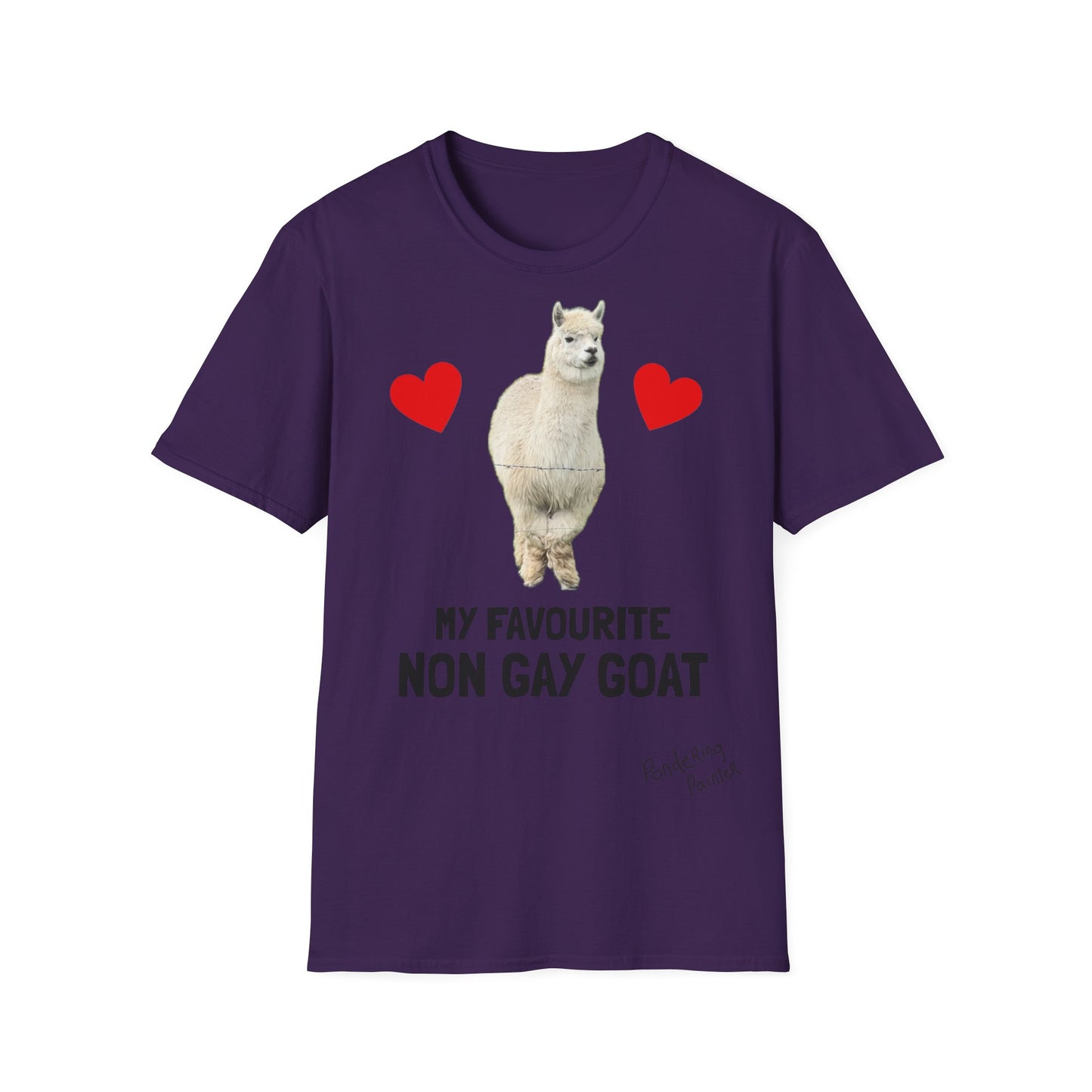 "My Favourite Non Gay Goat" Sebastian Graphic T-Shirt