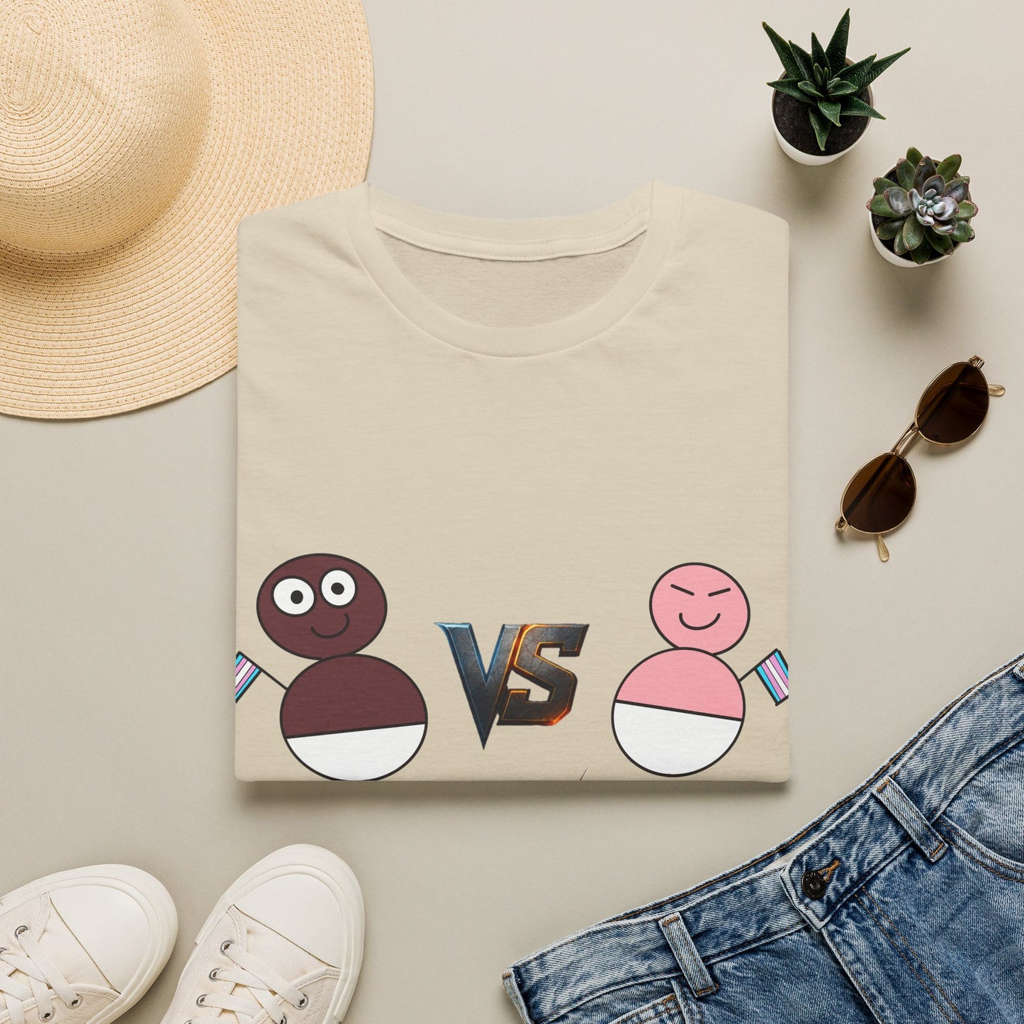 African Transgender Baby VS Chinese Transgender Baby FIGHT T-shirt
