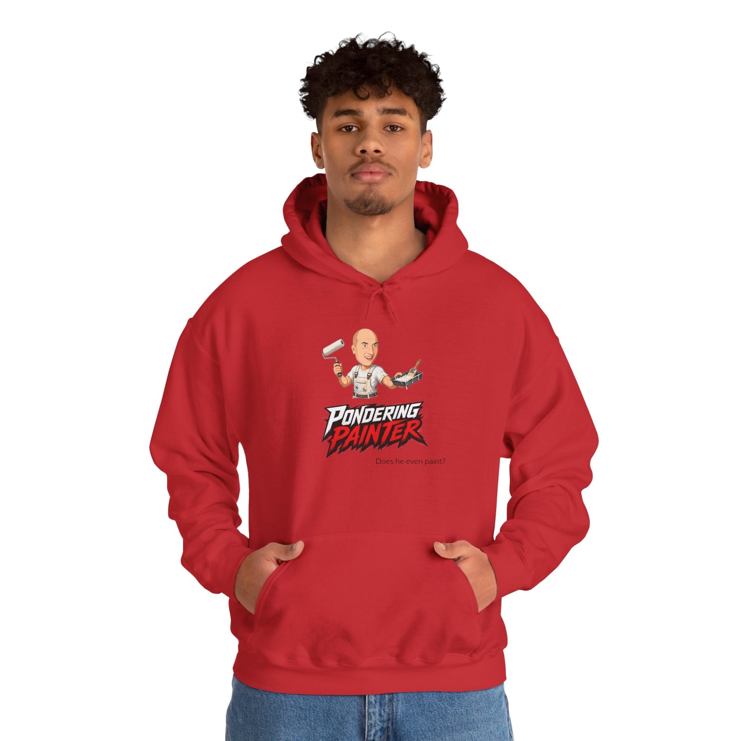 Pondering Painter Actually Painting Hoodie