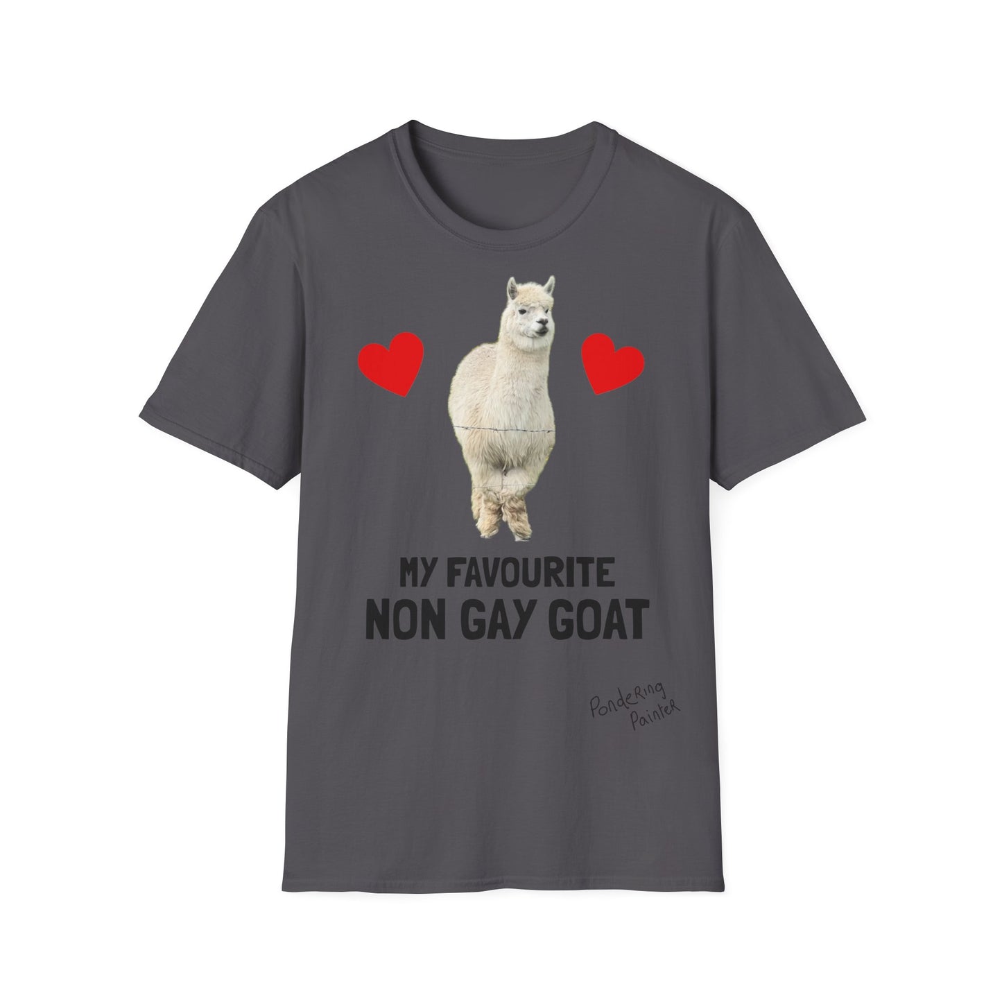 "My Favourite Non Gay Goat" Sebastian Graphic T-Shirt