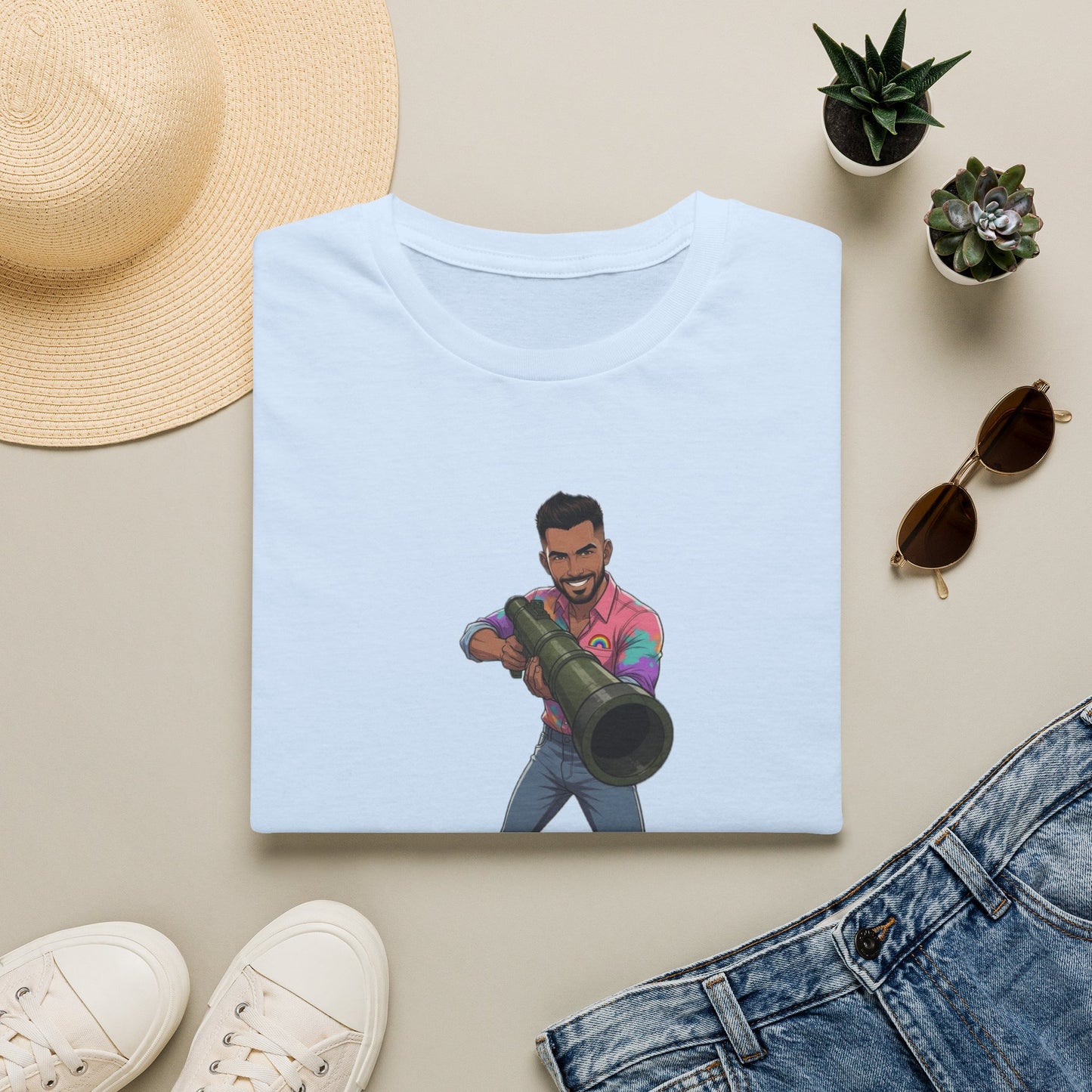 Gay Man With a Bazooka T-Shirt