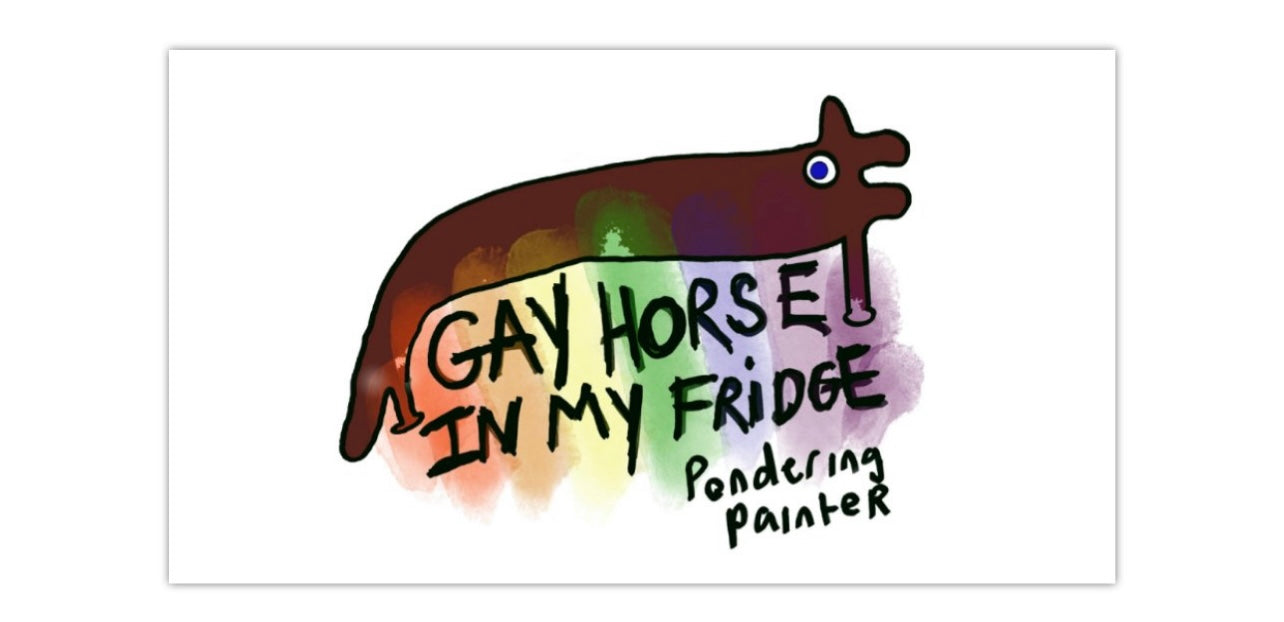 Gay horse in my fridge magnet